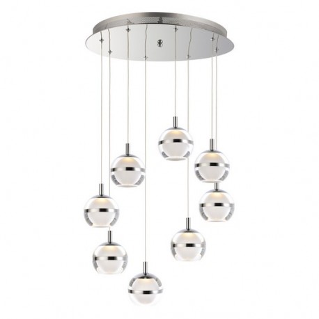 Candil de lujo Swank 8-Light Pendant E24598-93PC et2 lighting