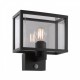 LUMINARIO PARA MURO E27 IP54 SENSOR GRAFITO