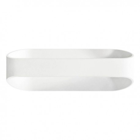 LUMINARIA PARED OVALO BLANCO EXTERIOR 12W BLANCO CALIDO