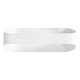 LUMINARIA PARED OVALO BLANCO EXTERIOR 12W BLANCO CALIDO