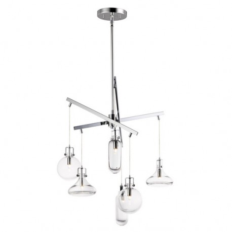 Candil de lujo Kem 6-Light Pendant E24306-18PC et2 lighting
