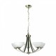 CALUX CANDIL 5 LUCES 73CM SATINADO