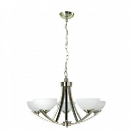 CALUX CANDIL 5 LUCES 73CM SATINADO