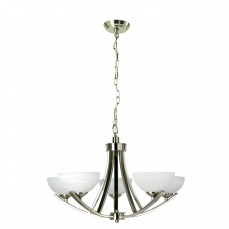 CALUX CANDIL 5 LUCES 73CM SATINADO