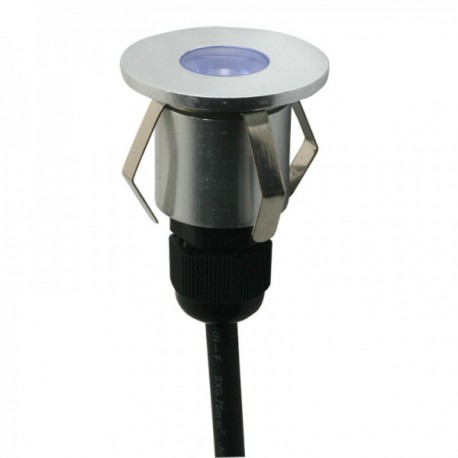 CALUX LUMINARIO EMPOTRAR MURO O TECHO ALUMINIO PULIDO 1W 0120-LED