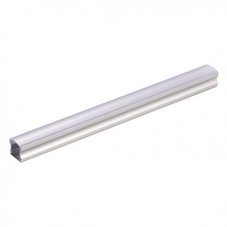 PERFIL DE ALUMINIO PARA TIRA LED 2M CON CUBIERTA PC OPALINA