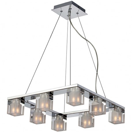 Candil de lujo Blocs 8-Light Pendant E22037-18 et2 lighting