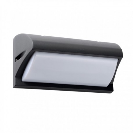 LUMINARIO PARA SOBREPONER EN MURO MATERIAL ALUMINIO FUNDIDO Y POLICARBONATO
