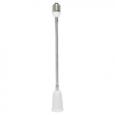 ADAPTADOR EXTENSIÓN FLEXIBLE 30CM DE BASE E26 A LAMPARA E26