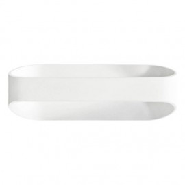 LUMINARIA PARED OVALO BLANCO EXTERIOR 12W BLANCO FRIO