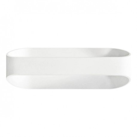 LUMINARIA PARED OVALO BLANCO EXTERIOR 12W BLANCO FRIO