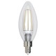 LAMPARA LED FILAMENTO VELA E12 4W BLANCO CALIDO 2700K
