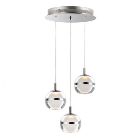 Candil de lujo Swank 3-Light Pendant E24593-93PC et2 lighting